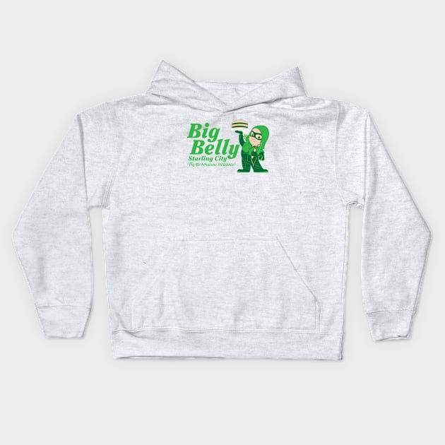 Big Belly Burger Starling City Kids Hoodie by kentcribbs